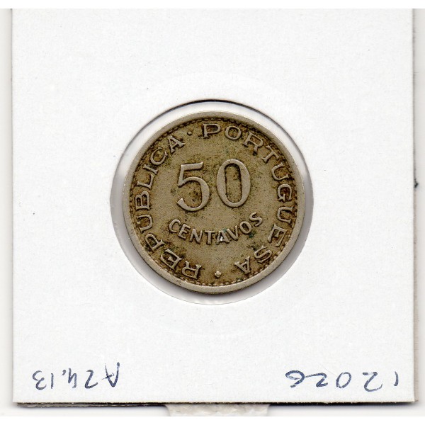Angola 50 centavos 1950 TTB, KM.72