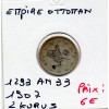 Empire Ottoman 2 Kurus 1293 AH an 33- 1907 TB, KM.749 Abdul Hamid II