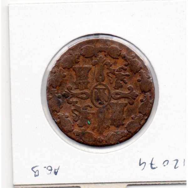 Espagne 8 maravedis 1812 ségovie B+, KM.450 Joseph I Bonaparte