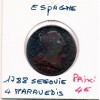 Espagne 4 maravedis 1788 Ségovie B, KM.407 Charles III