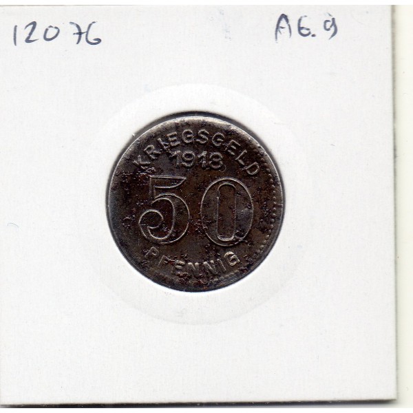 Kriegsgeld Elberfeld 50 pfennig 1918, Sup