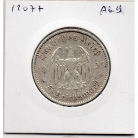 Allemagne 5 reichsmark 1935 A, TTB KM.86 Eglise Potsdam