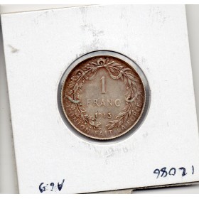 Belgique 1 Franc 1913 en Français Sup, KM.72 Albert 1er