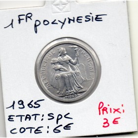 Polynésie Française 1 Franc 1965 SPL, Lec.2