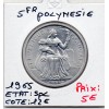 Polynésie Française 5 Francs 1965 Spl, Lec.47