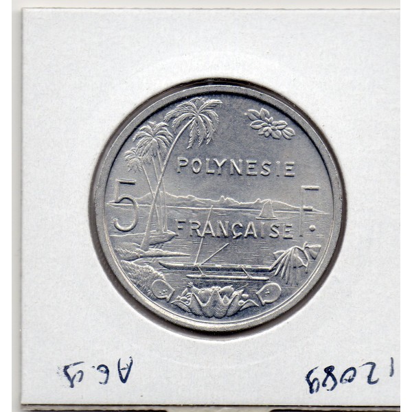 Polynésie Française 5 Francs 1965 Spl, Lec.47