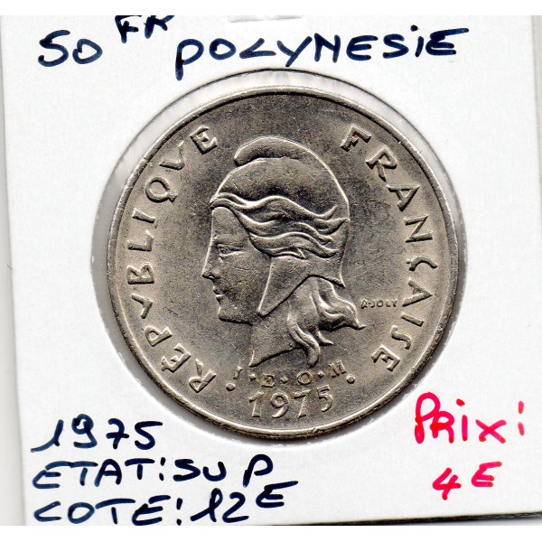 Polynésie Française 50 Francs 1975 Sup, Lec.112