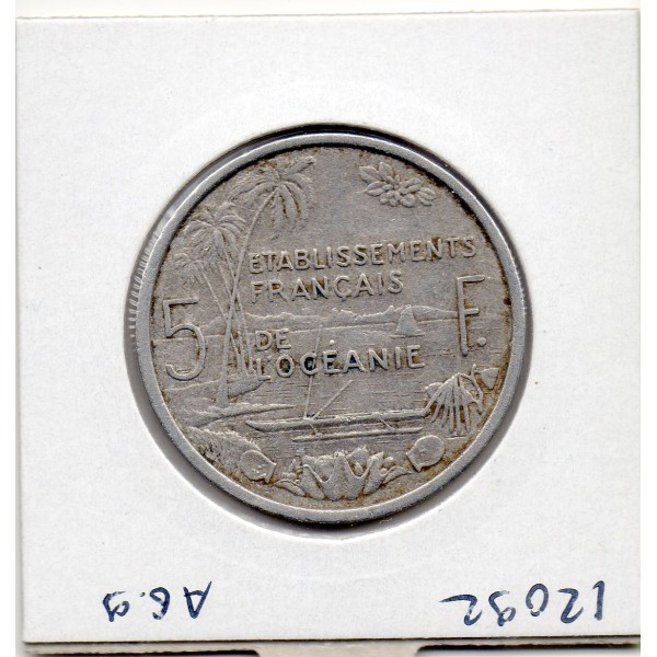 Océanie francais 5 Francs 1952 TTB, Lec.24