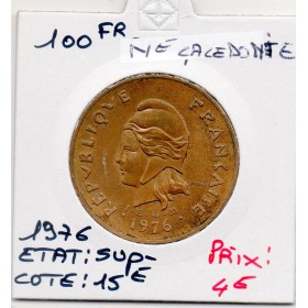 Nouvelle Calédonie 100 Francs 1976 Sup-, Lec.130