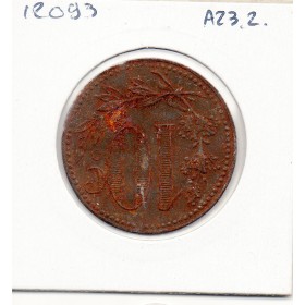 Algerie Chambre commerce Alger 10 centimes 1916 Fer TTB Lec.133 sans F