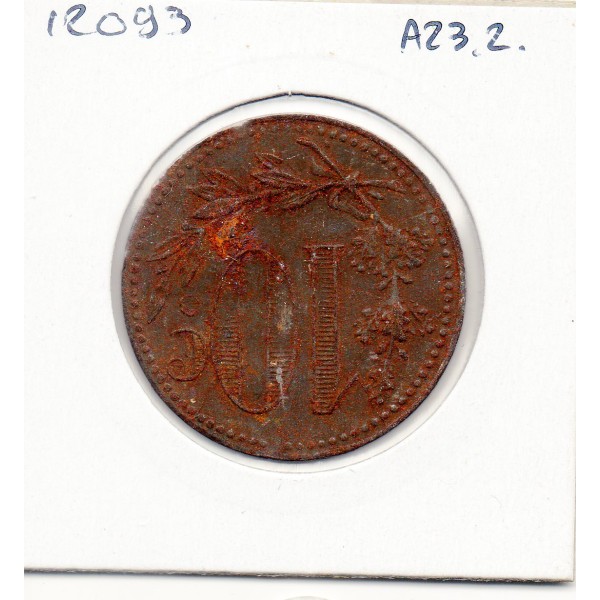 Algerie Chambre commerce Alger 10 centimes 1916 Fer TTB Lec.133 sans F