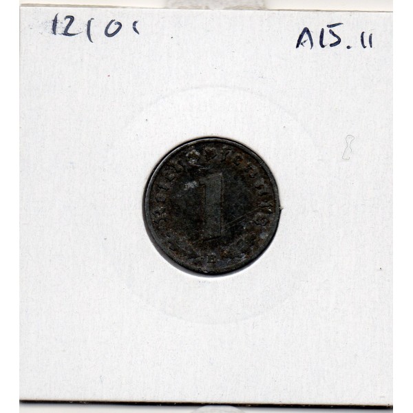 Allemagne 1 reichspfennig 1940 E, TTB KM.100 Swastika