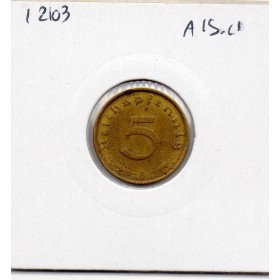 Allemagne 5 reichspfennig 1937 A, TTB KM.91 Berlin