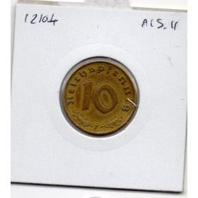 Allemagne 10 reichspfennig 1937 E, TTB KM.92 muldenhutten
