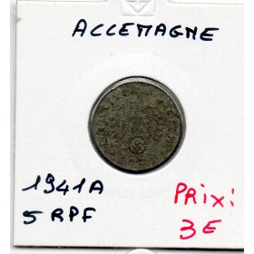 Allemagne 5 reichspfennig 1941 A, TTB KM.100 Berlin