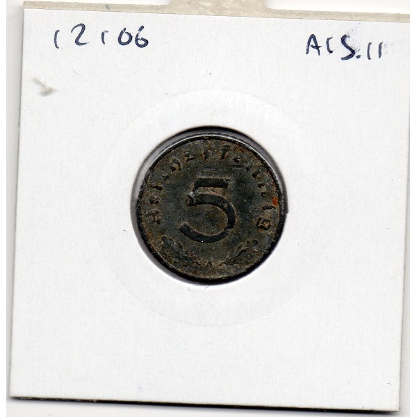 Allemagne 5 reichspfennig 1941 A, TTB KM.100 Berlin