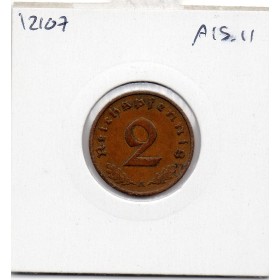 Allemagne 2 reichspfennig 1937 A, TTB KM.90 berlin