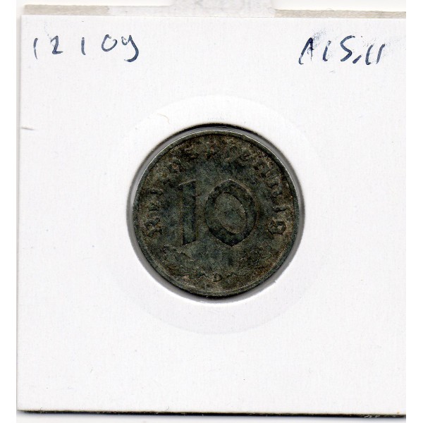Allemagne 10 reichspfennig 1941 D, TTB KM.101 Munich