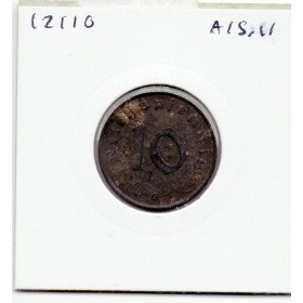 Allemagne 10 reichspfennig 1942 G, TTB KM.101 Karlsruhe