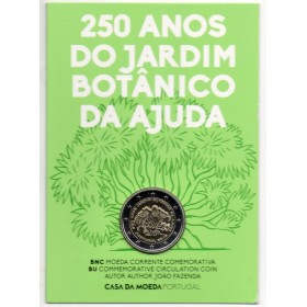 2 euros commémorative BU, Portugal 2018 Jardin botanique d'Ajuda