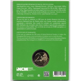 2 euros commémorative BU, Portugal 2018 Jardin botanique d'Ajuda