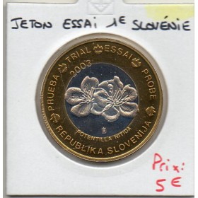 Essai Pièce de 1 Euro Slovénie 2003