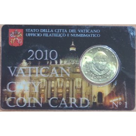 Pièce 50 centimes d'euro 2010, Coincard n°1, Benoit XVI