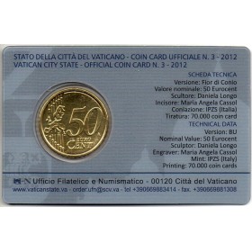 50 centimes d'euro 2012, Coincard n°3, Benoit XVI