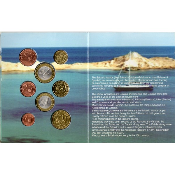 Essai - Iles Baléares série probe 8 pièces euro 2004 FDC