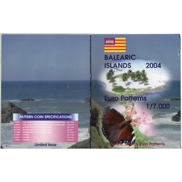 Essai - Iles Baléares série probe 8 pièces euro 2004 FDC