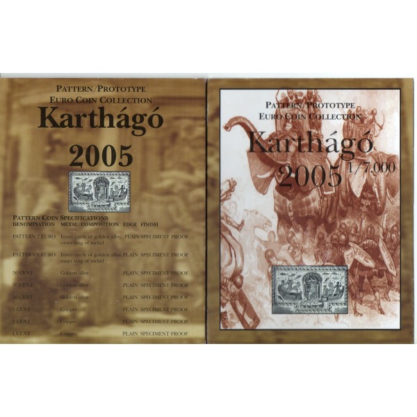 Essai - Carthage série probe 8 pièces euro 2005 FDC