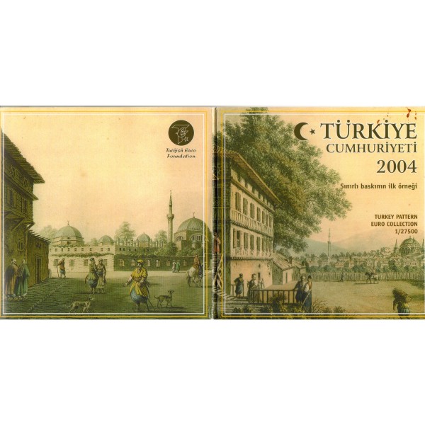 Essai - Turquie série probe 8 pièces euro 2004 FDC