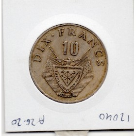 Rwanda 10 Francs 1974 TTB, KM.14 caféier