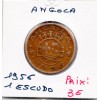 Angola 1 escudo 1956 TTB, KM.76
