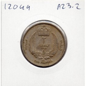 Libye 2 piastres 1952 TTB, KM.5 Idris 1er