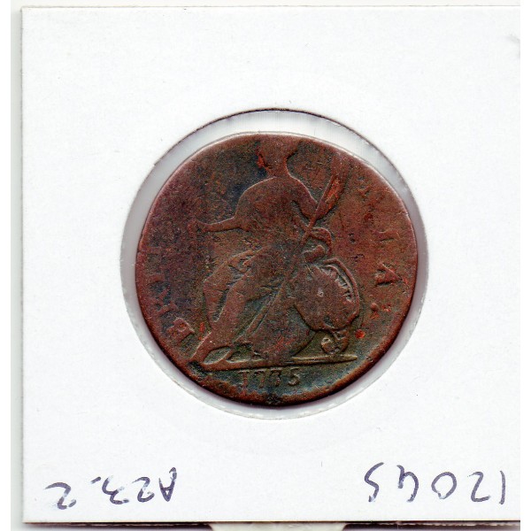 Grande Bretagne 1/2 Penny 1775 B, KM.601 georges II