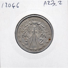AOF Afrique Occidentale Française 2 Francs 1948 Sup, Lec 11 pièce de monnaie