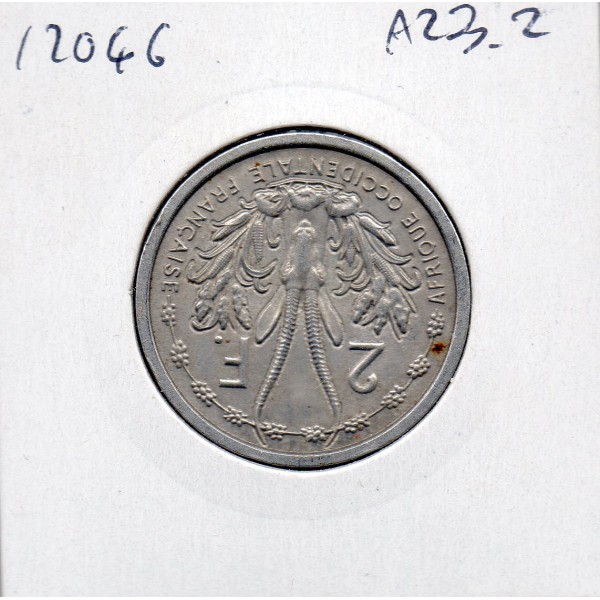 AOF Afrique Occidentale Française 2 Francs 1948 Sup, Lec 11 pièce de monnaie