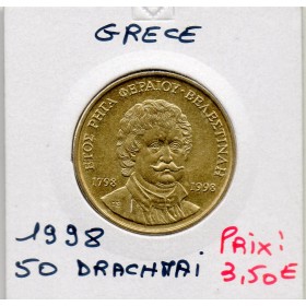 Grece 50 Drachmai 1998 Sup, KM.171 Rigas Féréos