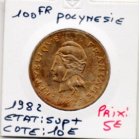 Polynésie Française 100 Francs 1982 Sup+, Lec.128