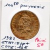 Polynésie Française 100 Francs 1982 Sup+, Lec.128