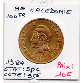 Nouvelle Calédonie 100 Francs 1984 Spl, Lec.134