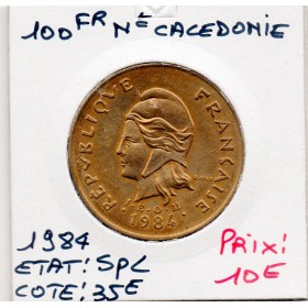 Nouvelle Calédonie 100 Francs 1984 Spl, Lec.134