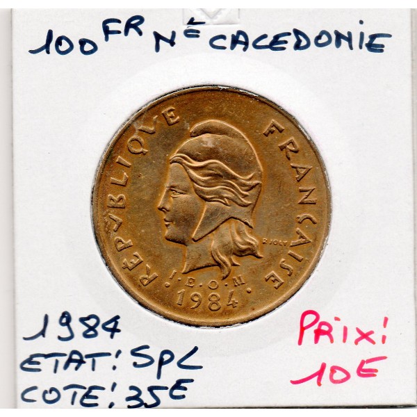 Nouvelle Calédonie 100 Francs 1984 Spl, Lec.134
