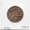 Suisse 2 francs 1945 TTB, KM.21 Helvetia Debout
