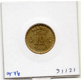 Maroc 10 francs 1371 AH -1952 Sup+, Lec.262 Mohammed V