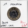 Pièce 1 euro Monaco 2016 - Albert II