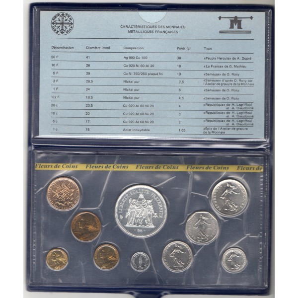 Coffret FDC Fleur de coin France 1980 sans ailes