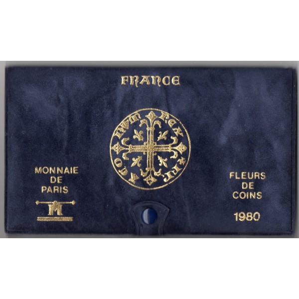 Coffret FDC Fleur de coin France 1980 sans ailes