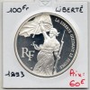 100 francs Argent, BE, 1993, La Liberté guidant le peuple
